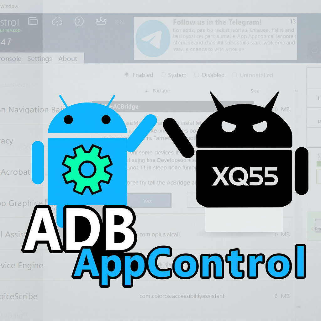 طريقة حذف التطبيقات الأساسية في نظام تشغيل أندرويد عبر ADB AppControl ...